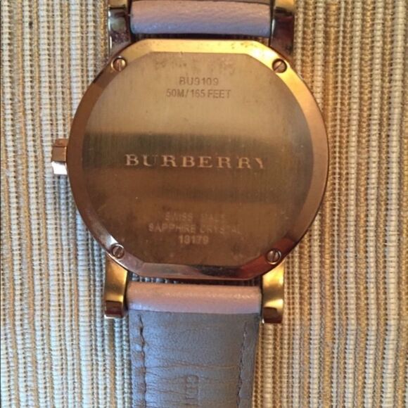 🌺Host’s Pick x 2🌺 Authentic Burberry Rose Gold Tone Leather Watch BU9109 Swiss - Picture 6 of 10